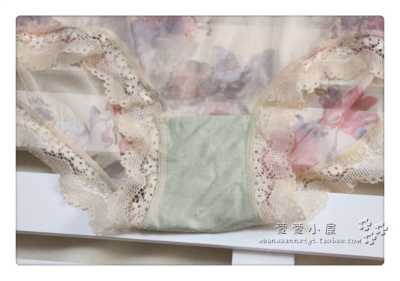 Đồ lót nữ 2 cánh Fu Nilai chính hãng eo đầy đủ lưới không có dấu vết ren bên nhanh khô mỏng 3069/3068 quan lot ren goi cam