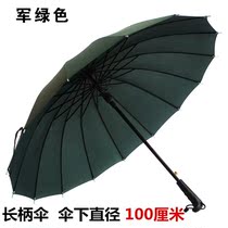 In case of water summer umbrella long handle self-driving retro car super price personality dark green standing white straight umbrella oversized womens doubles