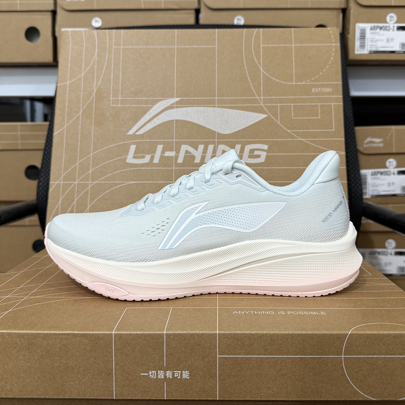 Li-Ning Chitu 9 Running Shoes for Women, New Lightweight Racing Training Mesh Breathable Shock-Absorbing Sports Shoes Arpw004