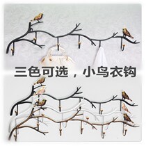 Vintage new Chinese style black hanging hook coat hat girl simple row entry home country living room hook hook