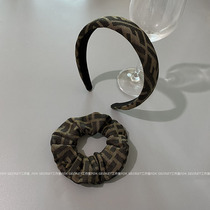 Classic Advanced Sensation Retro Ins Nets Red Hair Clip Small Crowddesign Old Floral Temperament Sponge Hair Hoop Butterfly Knot Hair Accessories