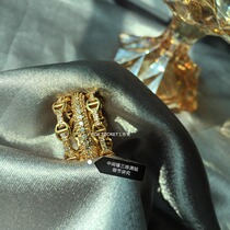 Multilayer Full Drill Pig Nose Chain Ring Ring Ring Classic delicately Advanced Superflash stack with multiple Defa three-in-one