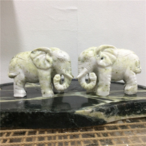 Four Famous Jade Lantian Jade Elephant Ornaments Wealth-Bringing Crafts Natural Jade Ornaments Study Decoration Crafts