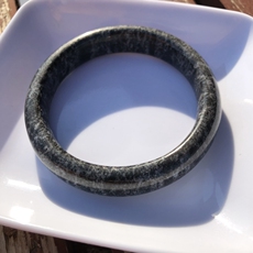 Украшения на руку 陕西西安特产蓝田玉墨玉手镯墨玉漂花手镯手环玉镯黑色玉石手镯