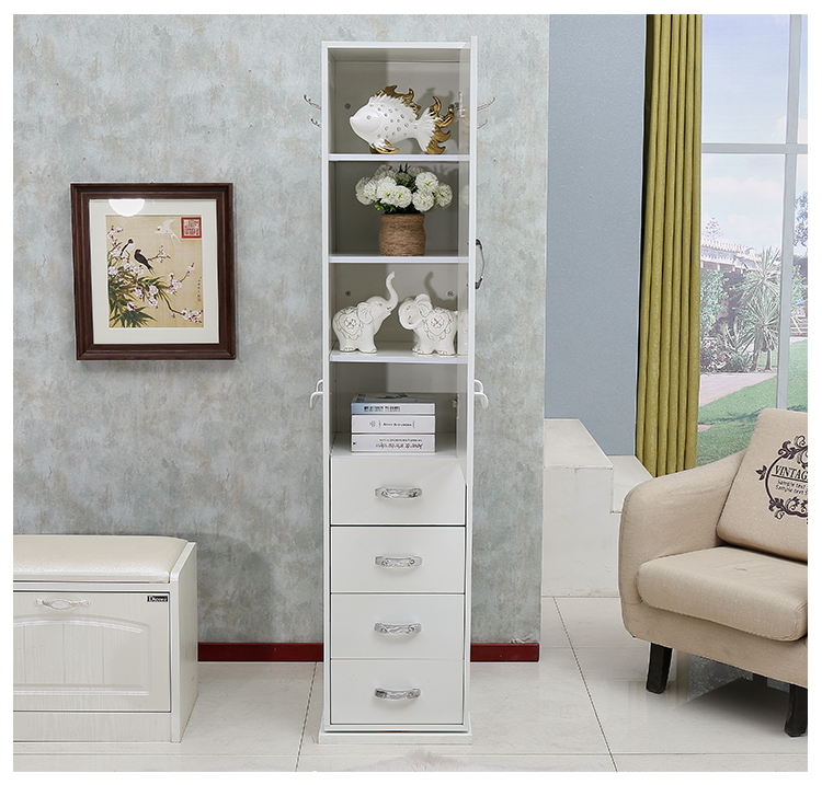 Hàn Quốc tủ trang sức gương phù hợp gương gương mục vụ châu Âu xoay cơ thể trang điểm sàn gương trang sức tủ - Gương gương đứng có chân