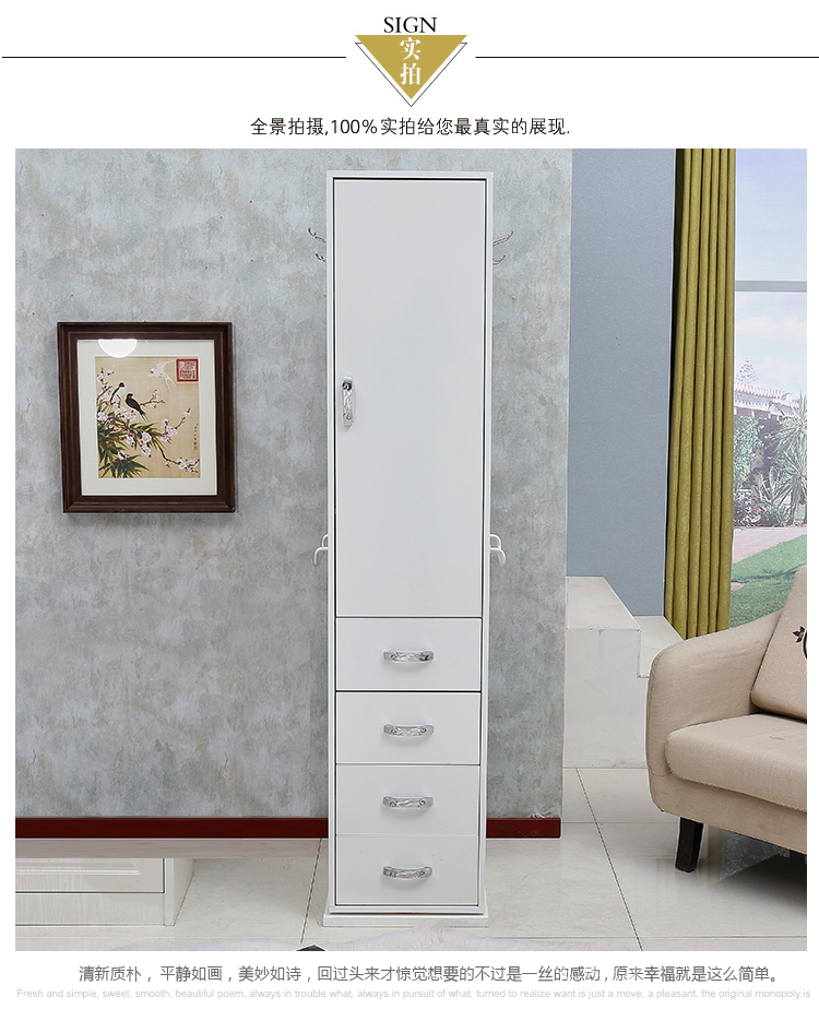 Hàn Quốc tủ trang sức gương phù hợp gương gương mục vụ châu Âu xoay cơ thể trang điểm sàn gương trang sức tủ - Gương gương đứng có chân
