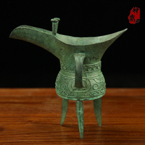 The Bell Tripod Bronzer) Imitation Ancient Handicraft) Wine Instrumental Wine) Baron Cup) Single-wire behemoth baron