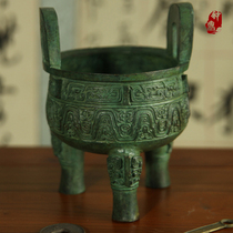 Zhengzhou manufacturer) Bronze Ware) Imitation Ancient Handicraft) Tripod Bronze) Conference Gift) Ktripod