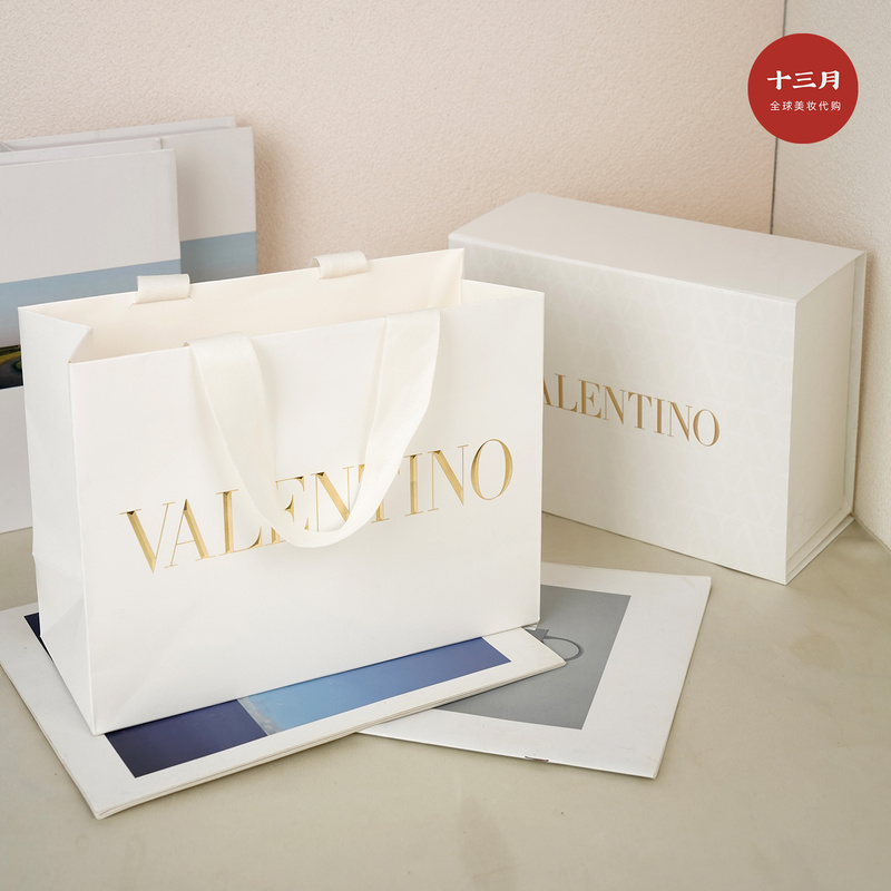 Valentino Official Store Original Gift Bag Gift Box Genuine Product Comes with a Tote Bag Large Capacity Storage Gift Packaging Box