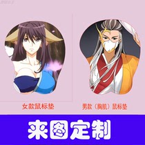 Bump-dot Fox Fairy Little Matchmaker peripheral wrist guard mouse pad hand rest table pad silicone two-dimensional animation game three-dimensional