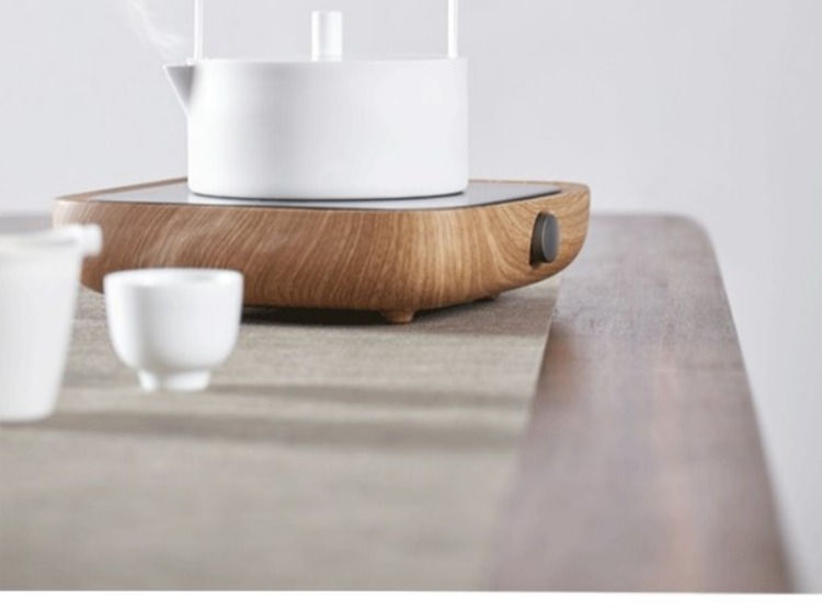 bếp kaff Sản phẩm mới Bếp điện từ gốm ba tầng đơn giản Bếp điện Bếp điện trà điện Bộ ấm trà nhỏ bếp hồng ngoại sanaky