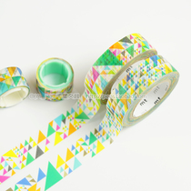 Japan imported mt and paper tape 2015 autumn and winter manger decoration triangle geometry 15mm * 10m