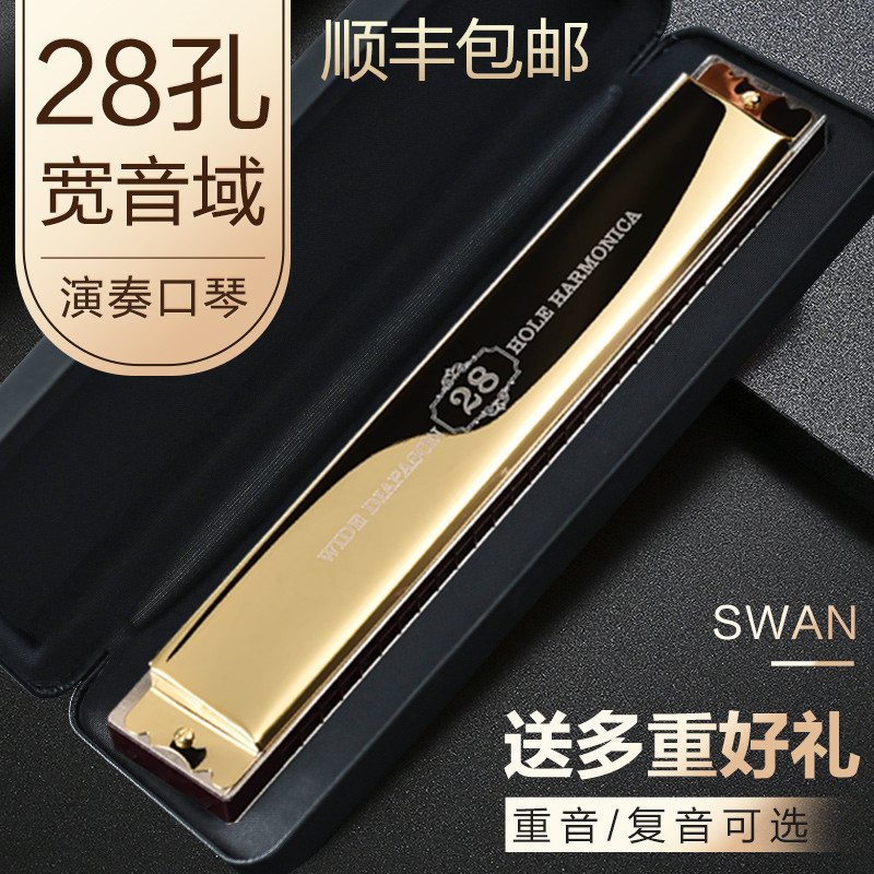 German import sound spring SW28 Kongwide sound domain Courtesy Adults Advanced Professional Playing Grade Reyin Accent Harmonica