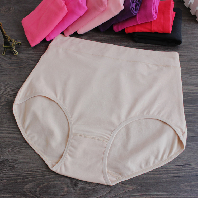 5 mảnh N16 eo cao kích thước lớn đồ lót cotton rộng bụng bên hông quần mẹ tóm tắt kích thước siêu lớn quan lot nu