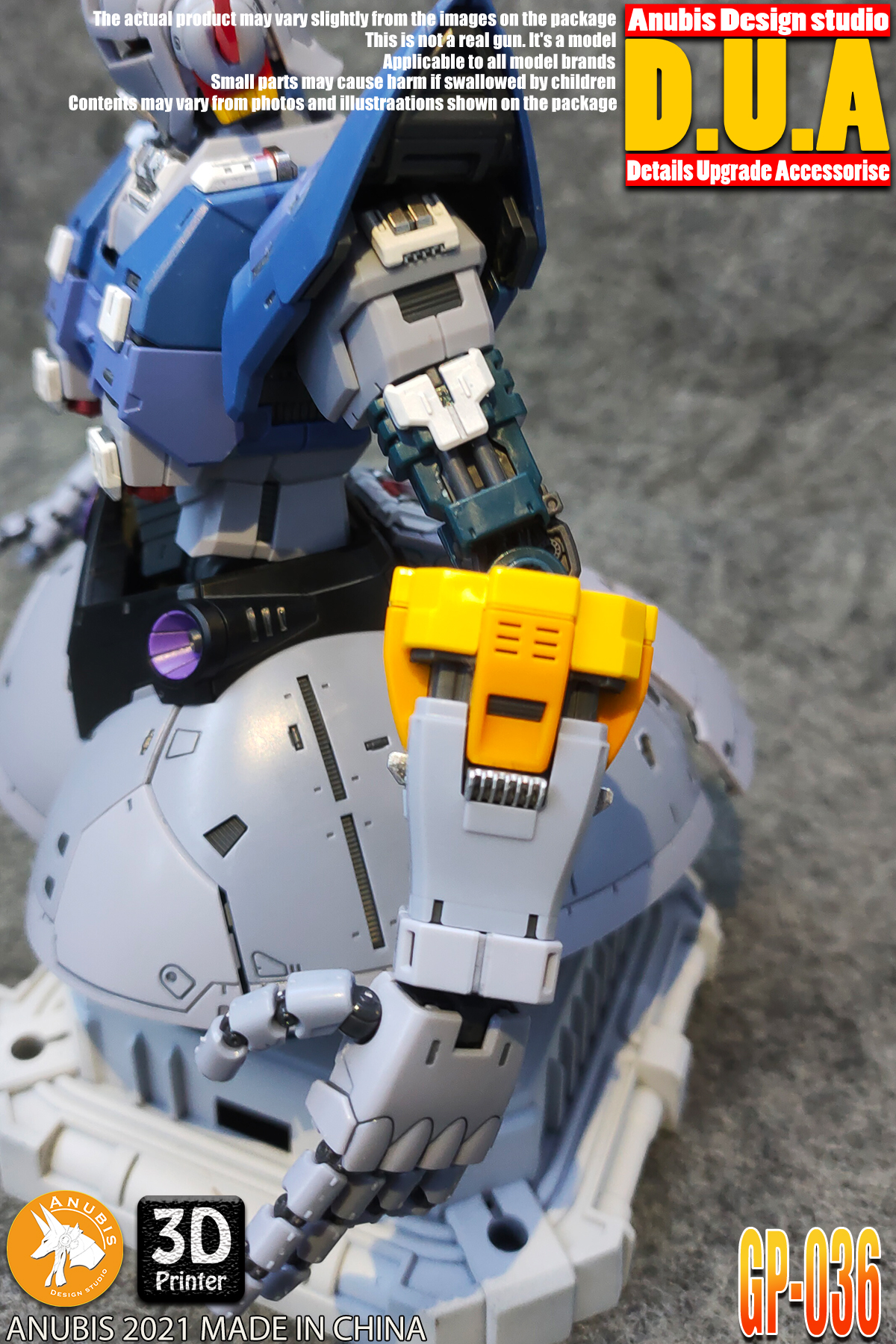 for RG 1/144 Zeong Last Shooting Effect Model Anubis Details