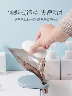 2 packs of creative leaf fat storage box, punch-free suction cup fat storage rack, powder room drain laundry fat storage rack