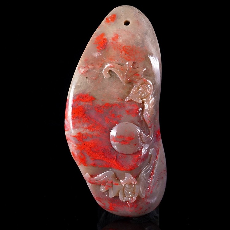 Boutique Changhua Stone Frozen Ground Pendant Pendant Seal Pendulum (Foo in front of the eyes) Natural fidelity