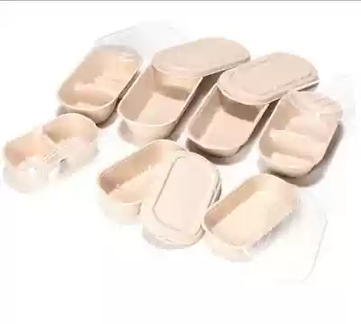 Yijia packaging light food salad Bento pulp tableware whole set of samples