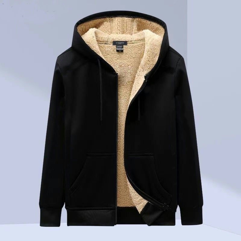 Clearance Sale at a Shopping Mall: American-Style Trendy Brand Lamb Fleece Hooded Sweatshirt for Men and Women, Autumn and Winter Zip-Up Cardigan Jacket Clearance Sale at a Shopping Mall: American-Style Trendy Brand Lamb Fleece Hooded Sweatshirt for Men and Women, Autumn and Winter Zip-Up Cardigan Jacket