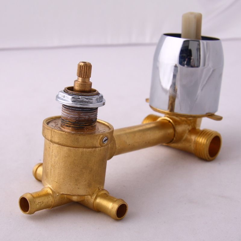 Integrated Shower Room Shower Screen Faucet Accessories Hot and Cold Water Switch Conversion Mixing Valve Core Bathroom Accessories