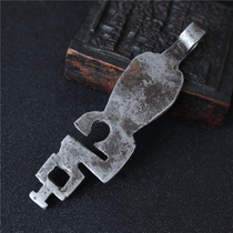 100% package old Tibetan old key Tibetan old key Cold iron Feng Shui old key