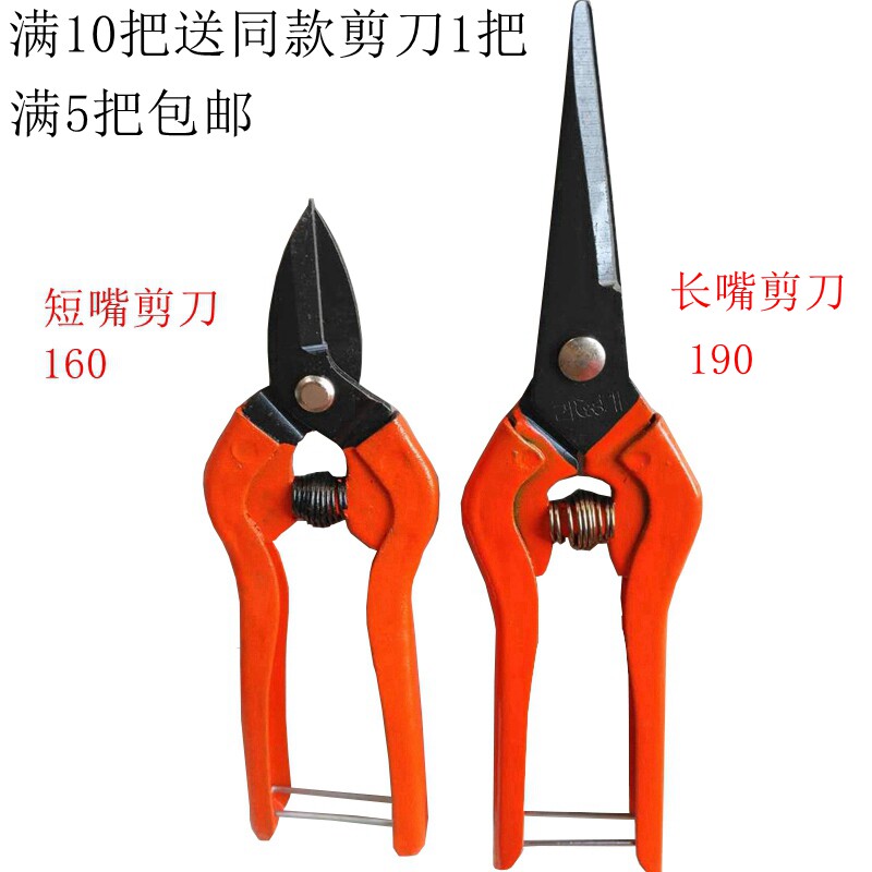 South Korea Spring Scissors Ornament Chain Scissors Iron Wire Handmade Scissors Short Mouth 160mm Long Mouth 190mm