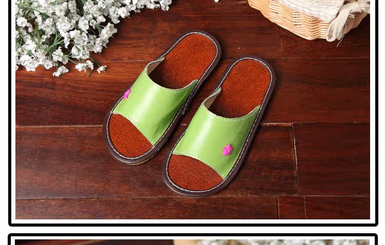 Pantoufles enfants en cuir MISS pour été - semelle tendon - Ref 986043 Image 22