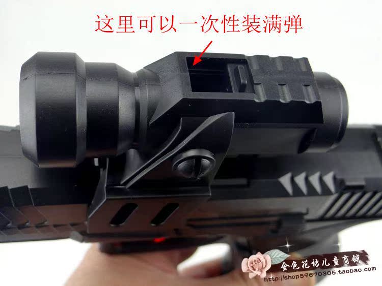 Trẻ em nhỏ pistol đồ chơi cao su mềm bullet BB đàn hồi đạn mềm an toàn bảo vệ môi trường đôi-ống mềm tóc lấy đặc biệt