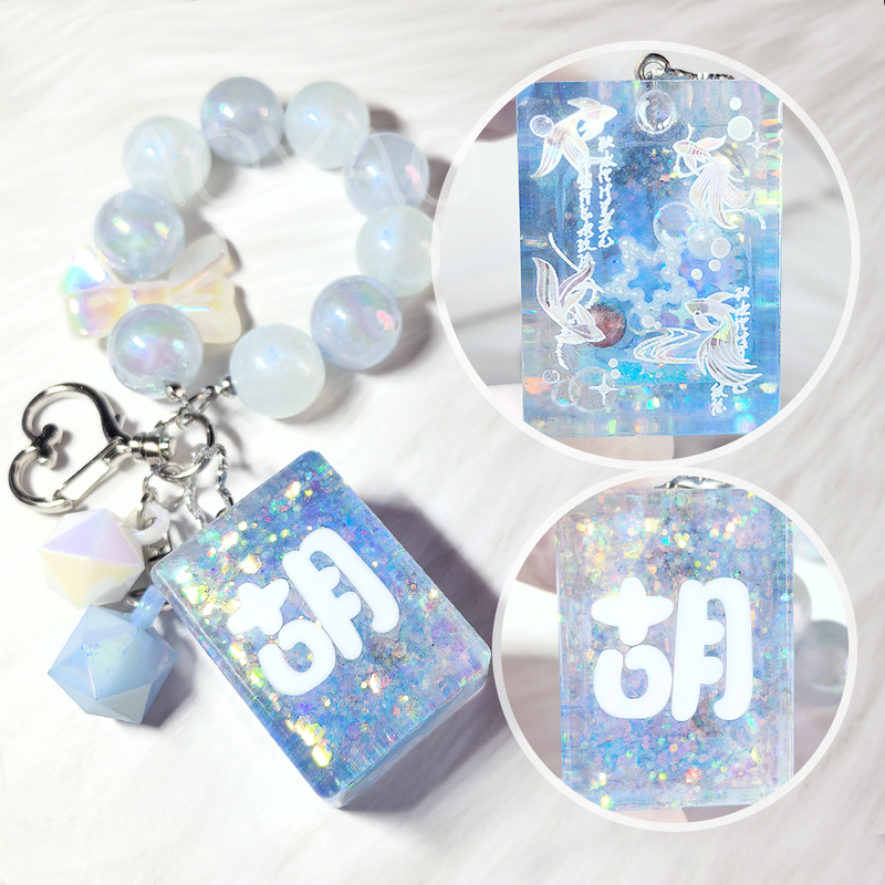 Yaoyao Epoxy Resin Mahjong Keychain Finished Product Backpack Pendant Ornament Gift Handmade Creative Unique Non-Repetitive