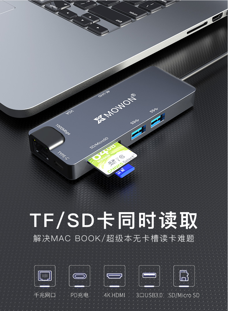 docking station Xin quỷ Type-C MacBook mở rộng usb HDMI adapter Huawei Mate20Pro Sét 3 kê chuyển đổi điện thoại máy tính xách tay của Apple matebook13 - USB Aaccessories cáp sạc micro usb