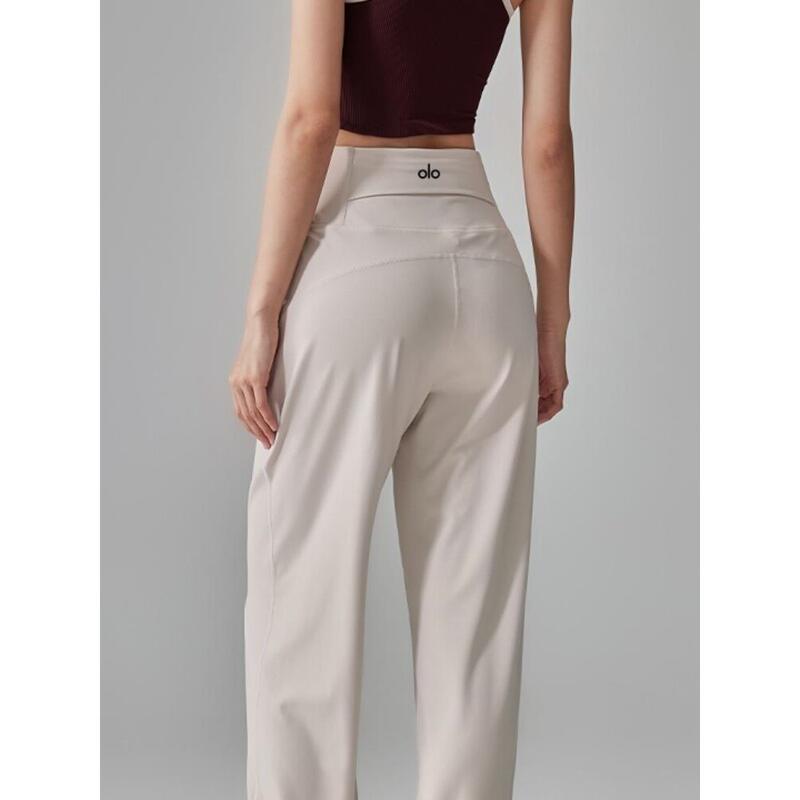 New American Professional Loose Straight-Leg Sports Pants with Drape Effect, Slimming High-Waisted Running Training Breathable Yoga Pants for Autumn New American Professional Loose Straight-Leg Sports Pants with Drape Effect, Slimming High-Waisted Running Training Breathable Yoga Pants for Autumn