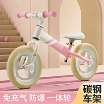New high carbon steel childrens balance car with two wheels without pedals for 2 years old 3 years old and 4 years old baby boy and girl sliding to learn to walk