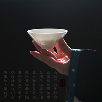 Hua worms with Zhang (Sutan) pure hand-made bone china Chinese teacup Master Cup one phase to cherish