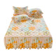 Thickened Quilted Bed Skirt Style Pure Cotton Bed Cover Dustproof Single Piece 1. 51.8m All-Cotton Bed Cover Non-Slip Fitted Sheet with Skirt
