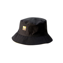 (Gift) Fishermans Hat Black yellow front and back can be worn