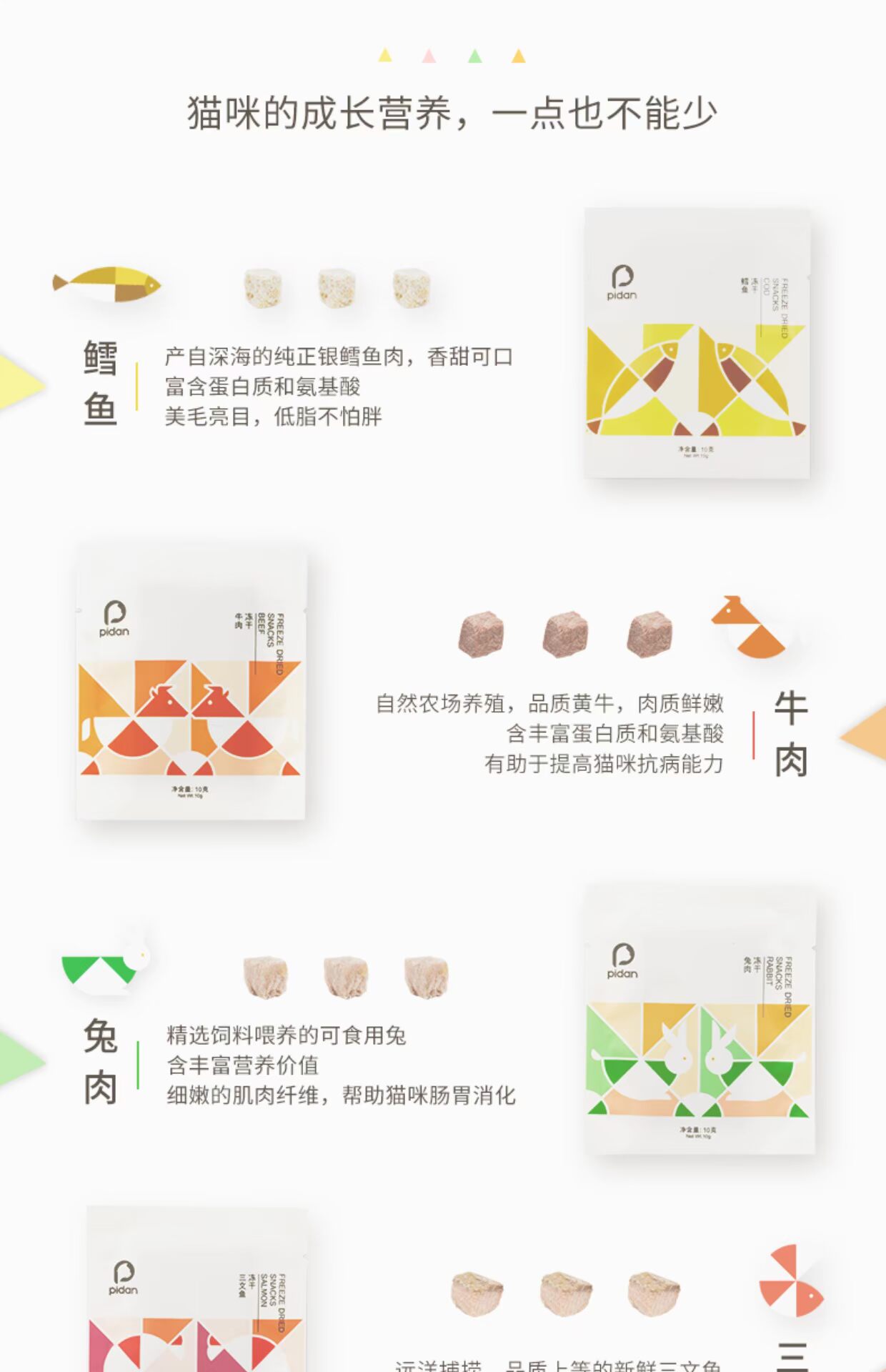 Pidan mèo ăn nhẹ thịt tươi thịt gà đông khô thịt đông khô protein cao thịt khô thịt gà tươi gan cá hồi thịt ức gà 10g - Đồ ăn nhẹ cho mèo thịt spam