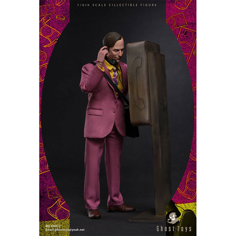现货Ghost Toys 1/6风骚律师索尔GH-012：收藏级可动人偶，细节狂魔必入