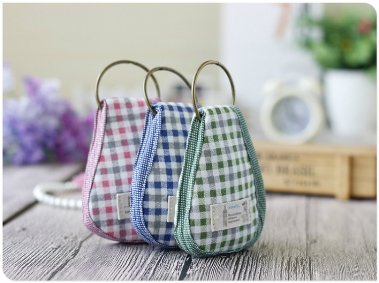 Túi chìa khóa nhỏ tươi nữ vải zip xu ví Hàn Quốc sáng tạo đa chức năng xe chìa khóa túi treo khóa ví đựng tiền 