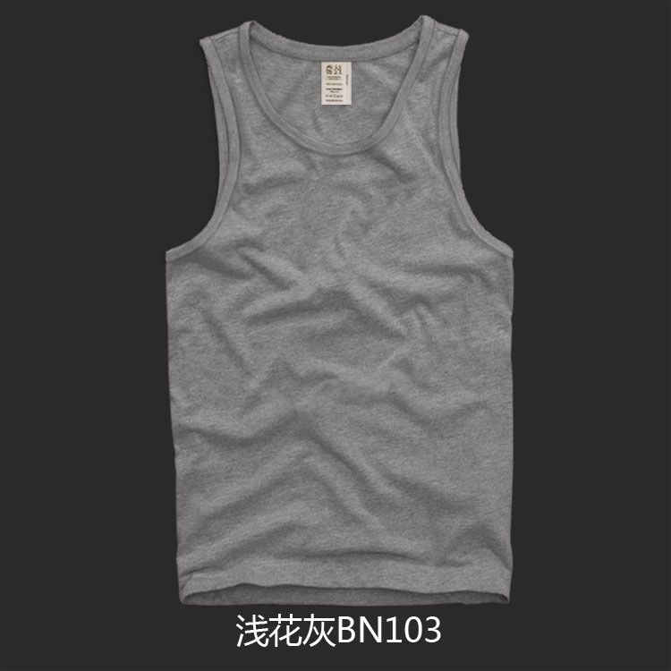 Mùa hè 2018 af nam chạm đáy vest thể thao bình thường thương hiệu kích thước lớn thời trang hoang dã cotton rắn màu không tay các loại áo ba lỗ nam