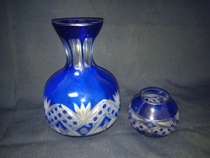 Eighties of the 1980s with glazed vase and vase of nostalgic folk ancient antiquity collection