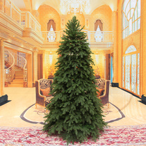 Christmas tree pure PE flame retardant material luxury encrypted scene layout high-end simulated flame retardant tree Christmas decoration green