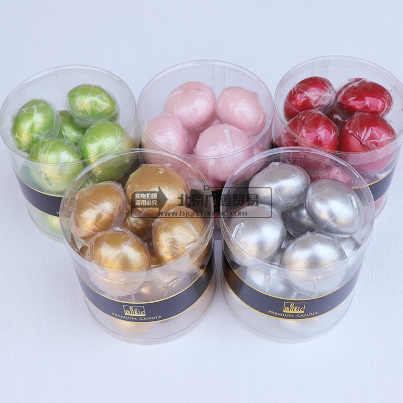 Floating candles Paraffin plated color bleaching water wax Wedding romantic color small candles Water floating candles a box of 12 sets