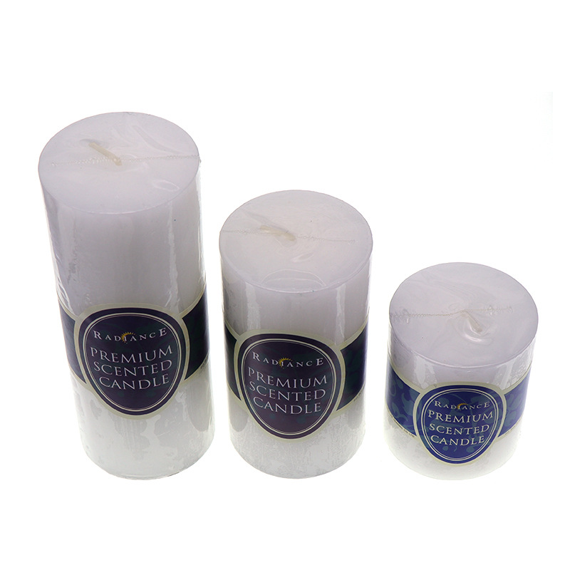 Diameter 6cm white candle Romantic Wedding Decoration Candle Sample Room Placed Cylindrical Candle White Little Candle
