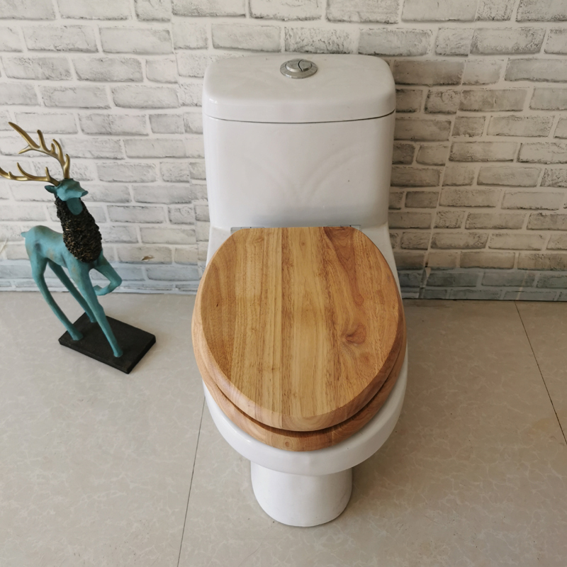 Solid Wood Toilet Seat Rubber Wood Cover Replacement for Old-Fashioned Toilets, Long V-Shaped Special Stainless Steel Slow-Down Quick-Release Hinge Solid Wood Toilet Seat Rubber Wood Cover Replacement for Old-Fashioned Toilets, Long V-Shaped Special Stainless Steel Slow-Down Quick-Release Hinge