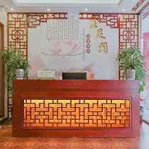 New Chinese cashier Front desk Restaurant reception desk Reflexology shop bar Beauty salon Front desk Health hall Retro bar