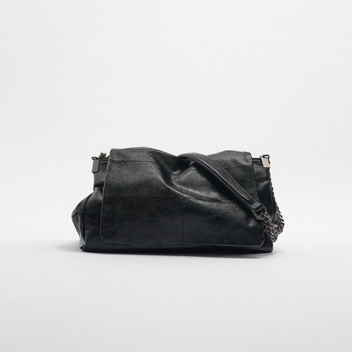 2024 Новая женская мягкая кожаная цепь бездомная сумка с большим количеством ультрафальтовой сумки для плеча 6361110719