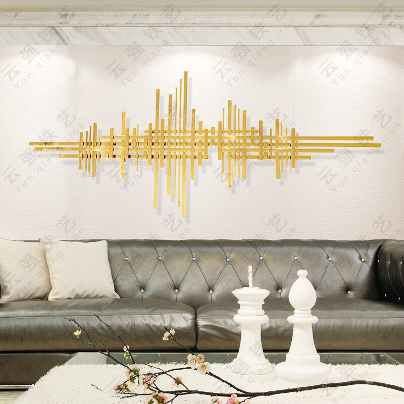 Modern Hotel Living Room Villa Wall Abstract Wall Decoration Pendant Creative Home Metal Wall Decoration Soft Decoration Craft Gift Hem