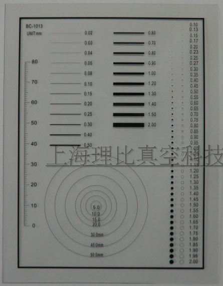 A7 Dot gauge Wire gauge Stain limit Film Card BC-1013