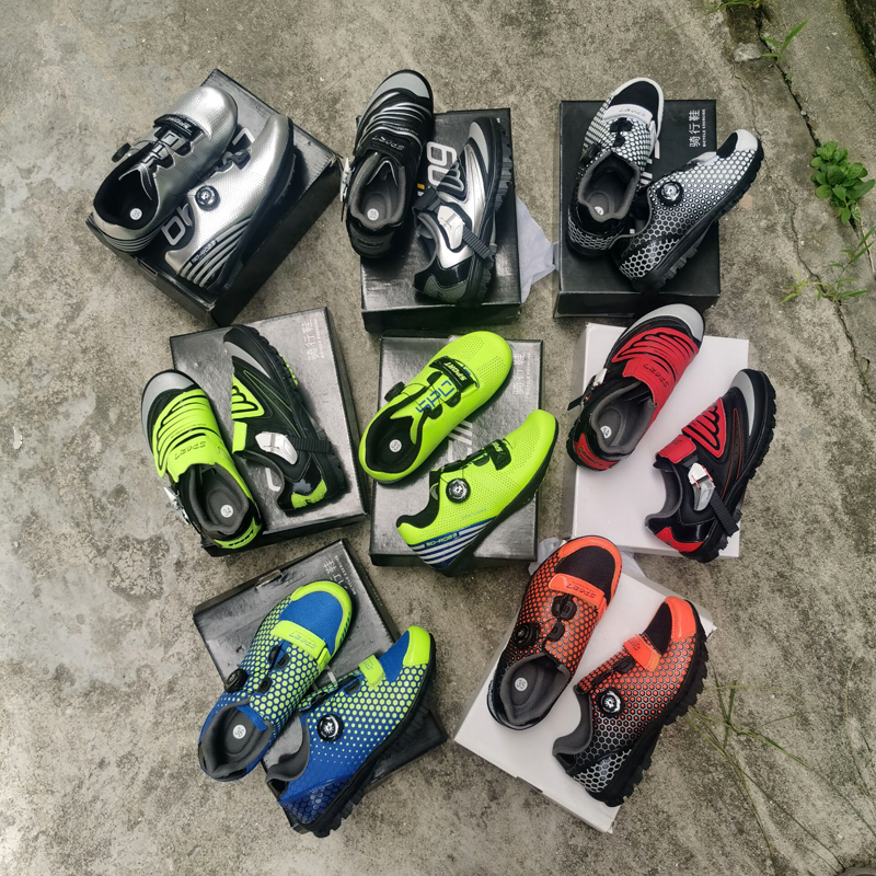 Zhongda children's wire button lock cycling shoes road bike mountain bike bike equipment bicycle multi-function shoes - Taobao