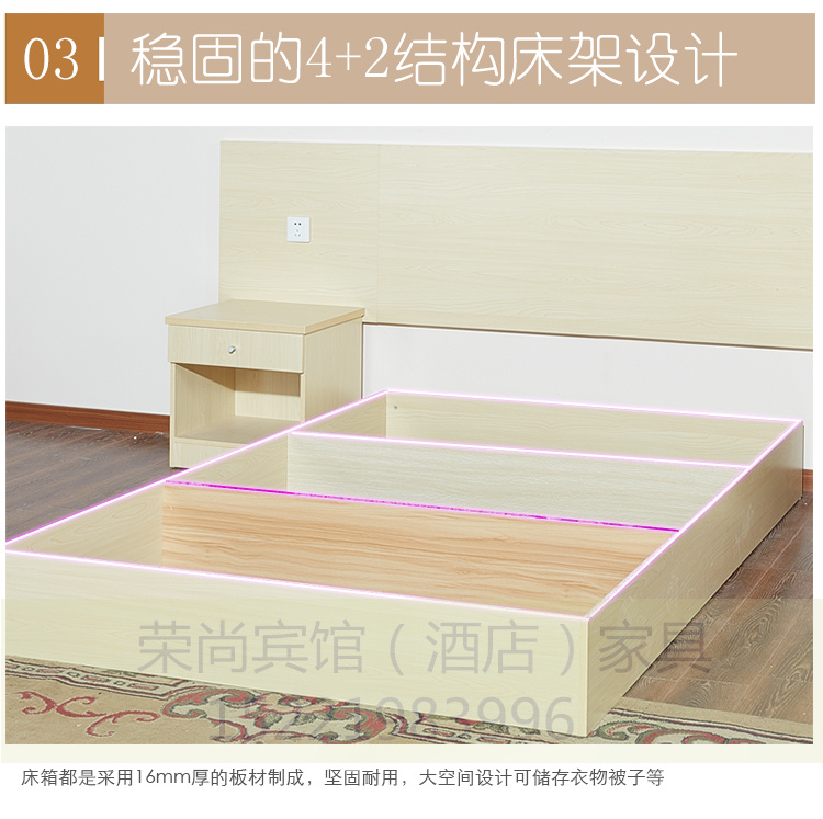 Giường khách sạn nội thất khách sạn giường đồ nội thất khách sạn giường tiêu chuẩn phòng đơn phòng đầy đủ tùy chỉnh khách sạn giường đôi giường đôi - Nội thất khách sạn giường khách sạn